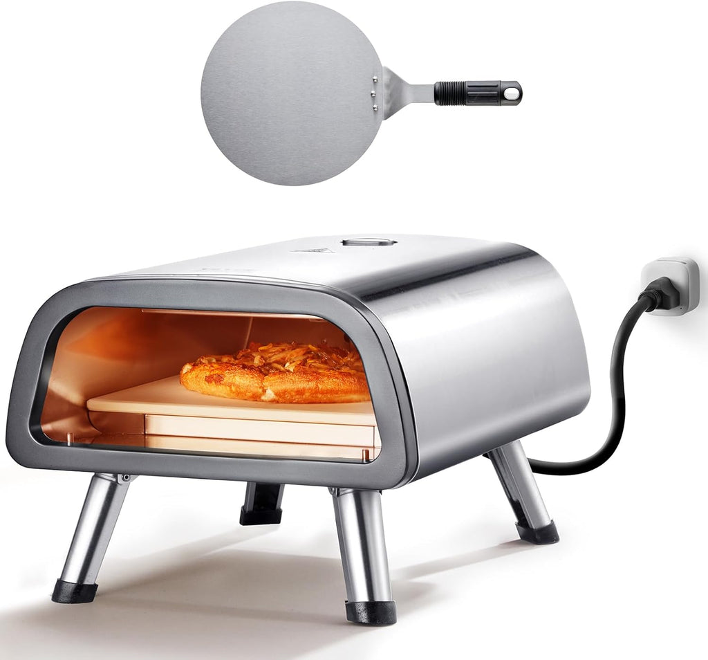 12" Stainless Steel Electric Pizza Oven - Indoor & Outdoor